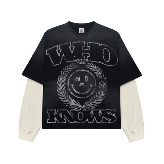 Who Knows ?  Black Friday double layer shirt