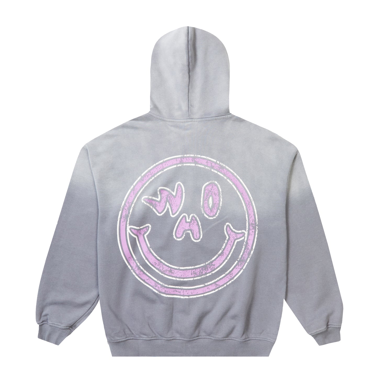 FUMIKNOWS Distressed Smiley Hoodie