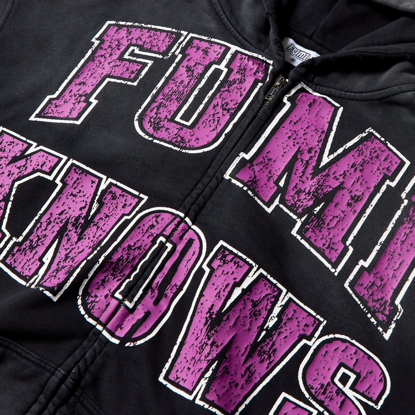 FUMIKNOWS Distressed Smiley Hoodie