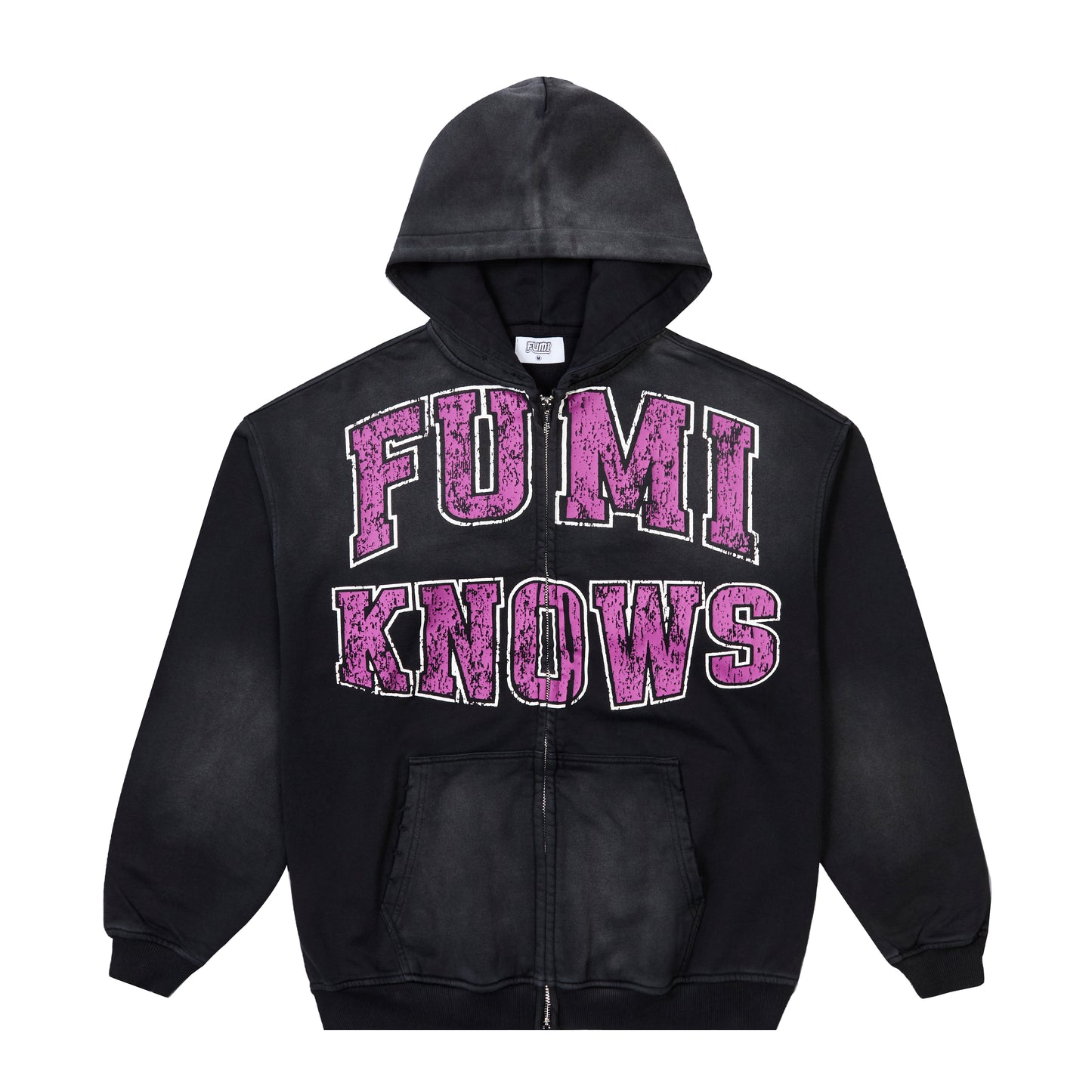 FUMIKNOWS Distressed Smiley Hoodie