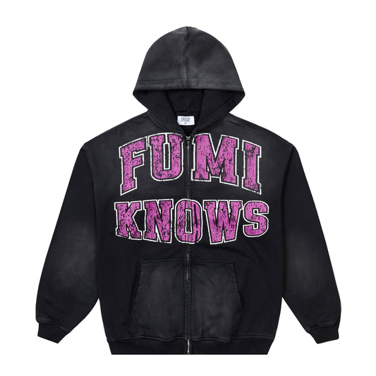 FUMIKNOWS Distressed Smiley Hoodie