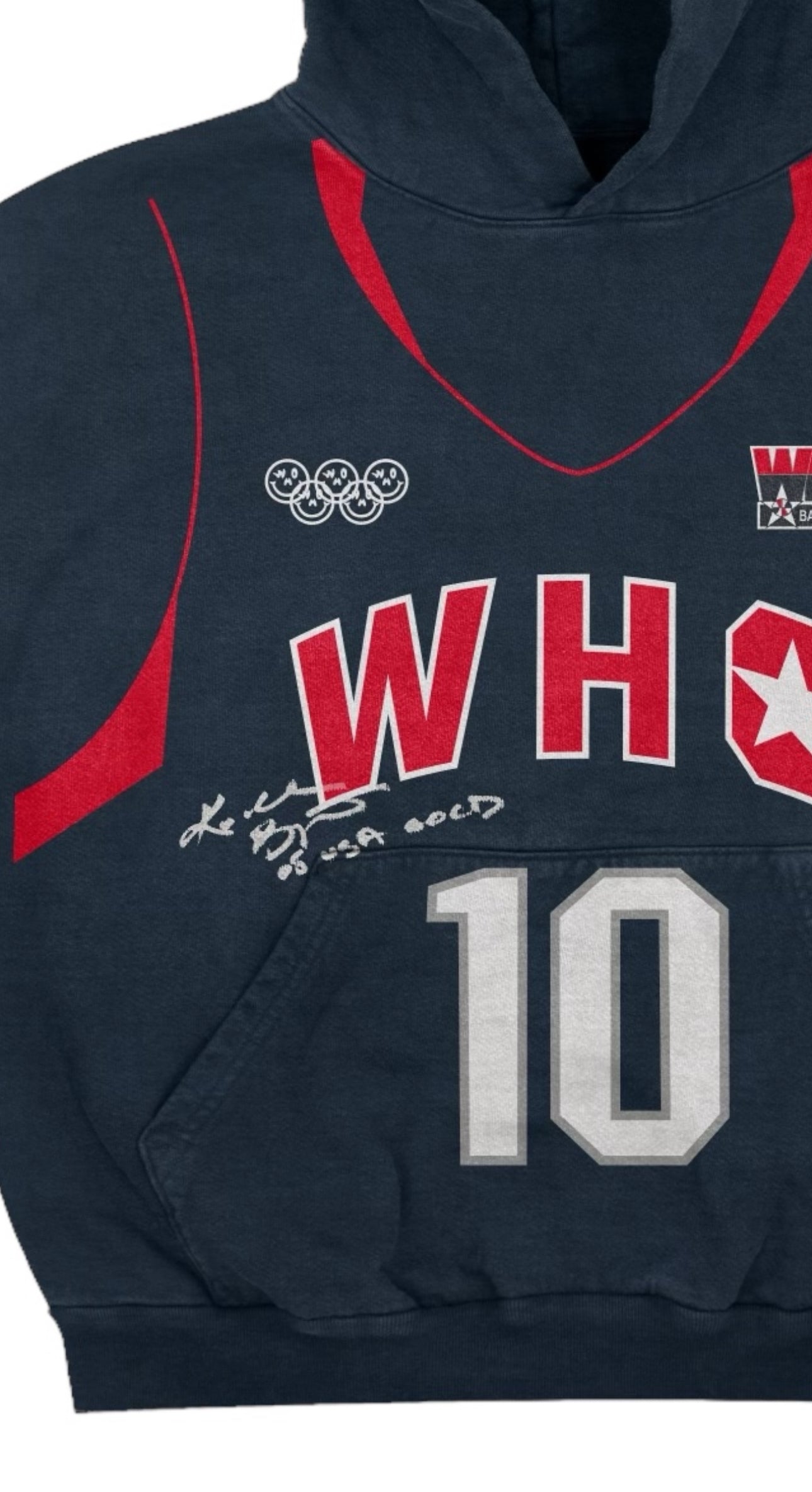 Who 2008 Olympic Redeem Team #10 (Away Jersey) Hoodie