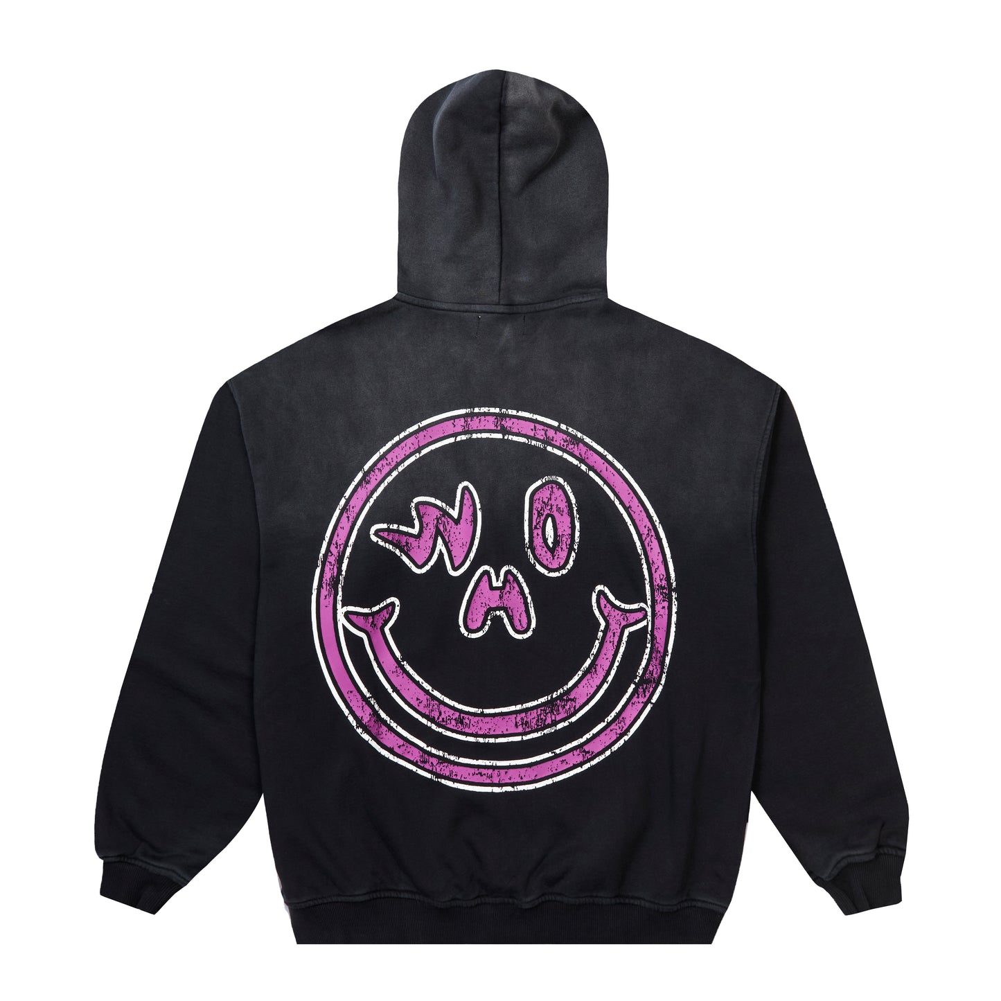 FUMIKNOWS Distressed Smiley Hoodie